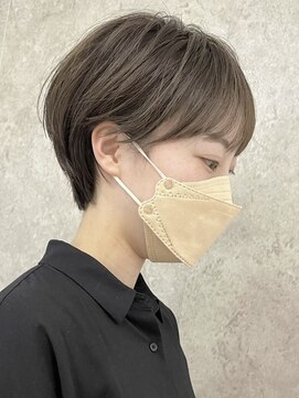 エリマ 武蔵小杉(elima) 大人ショートボブヘアミルクティーベージュカラーグレイカラー★