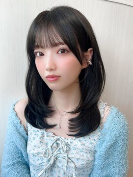 アフロート ディル(AFLOAT D'L) eri/レイヤーカット/ぱっつん前髪/韓国/顔まわりカット