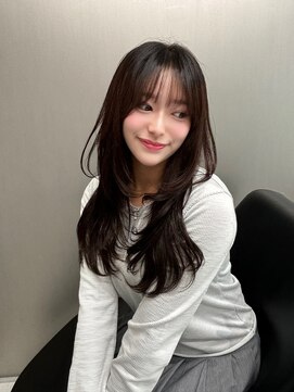 イキ 表参道(iki omotesando) デザインカラー/レイヤーカット/ウェットヘア/オリーブベージュ