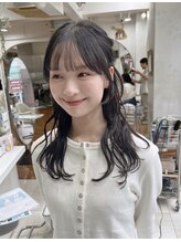 オブヘアージユウガオカ(Of HAIR Jiyugaoka) 【顔周りカット×ハーフアップ】