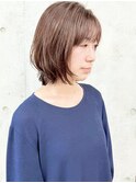 くびレイヤーボブルフこなれミディハッシュカット20代30代40代