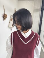 トーン(tone)&nbsp;ボブストレート/アッシュブラック