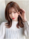 ミディアムウルフひし形シルエットひし形ボブヨシンモリ