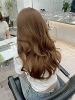 サンクマーケット 渋谷(cinq MARKET) 渋谷ミルクティーベージュハイトーンカラーヘーゼルベージュ韓国