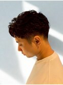 メンズツーブロックパーマツイストスパイラル眉毛カット