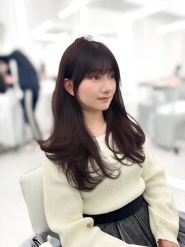 アマトウキョウ アユンチェ(AMA TOKYO×AYUNCHE) 韓国ヘア　2wayバング  レイヤーカット くびれヘア  顔周り