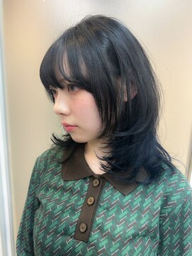 スウド(Swd) 顔周りレイヤー&ウルフカット/ぱっつん前髪/小顔見え◎