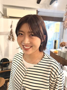 エチカ(ethica) ミニボブ/外はね/暖色カラー