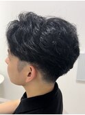 メンズカット/刈り上げ/薬院大通/ショート/センターパート