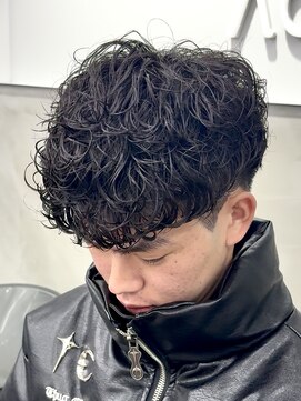 スペインカール/外国人風パーマ/広島メンズ