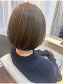 ブリーチ無しダブルカラー×ペールオリーブ