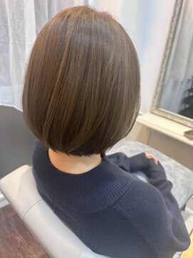 ブリーチ無しダブルカラー×ペールオリーブ