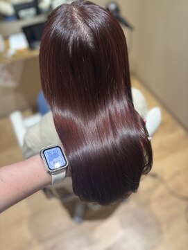 ジーナ 船橋南口(Zina) 【ワンカラーで作るワインレッドカラー♪】