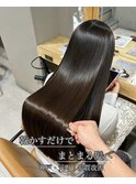 暗めカラー/髪質改善/縮毛矯正