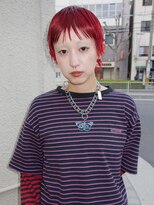 カシェ ナカザキ(CACHE NAKAZAKI)&nbsp;レッドカラー/ショートレイヤー/シャギーレイヤー