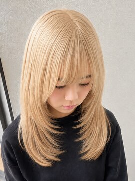 サラジュ 仁川店(SARAJU) 【レイヤーカット】垢抜け!ハイトーン&モテレイヤー