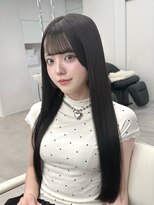 セラン 表参道(Celan) 縮毛矯正/髪質改善/グレージュ/ロングレイヤー/20代