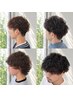 カット＋ツイストスパイラルパーマor波巻きパーマorデザインパーマ