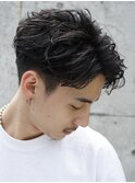 調布メンズパーマフェザーパーマシャドウパーマセンターパート