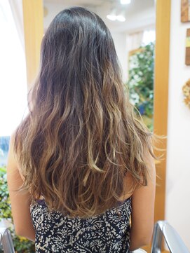 メロウ(MELLOW) カット+3DブリーチハイライトカラーSummer