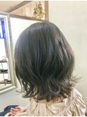 ブランジュ大人かわいいボブ小顔くせ毛風ヘアアレンジ