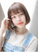 ナチュラルあごラインボブ