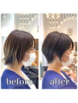 ロンド レグリーズ 立川(Lond leglise)&nbsp;【山方　直也】マッシュショート×くびれショート×小顔