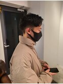 クラシックなセンターパートショート
