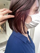 インビテーション(invitation)&nbsp;インナーカラー・イヤリングカラー・パープルピンク・ボブ