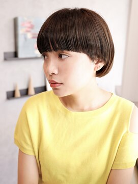 メゾンデエムスラッシュ センター北(Maison des M.SLASH) アッシュブラック/黒髪/ミニボブ/小顔ショート/センター北