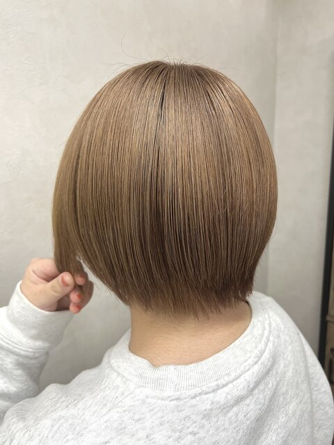 ハイトーンカラー/ココアベージュ/透明感カラー/ツヤ髪カラー