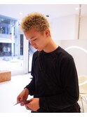 10代20代MEN’S HAIR束感ショートブリーチ爽やかメンズショート