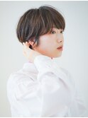 マッシュショートレイヤー/大人ショート/アッシュブラウン
