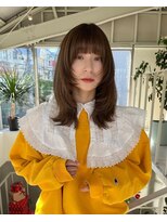 アクアオモテサンドウ(ACQUA omotesando)&nbsp;△大人可愛いウルフカットレイヤーカットミルクティーベージュ