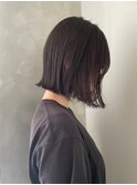 肩上切りっぱなしボブ/外ハネ/ナチュラルボブ/ミニボブ