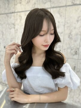 シーシンジュク 新宿南口(Sea shinjuku) ミディアム×暗めカラー[デザインカラー/フェイスフレーミング]