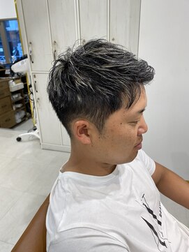 ネイロ 錦糸町(NeiRo) メンズハイライトカラーベリーショート刈り上げブリーチ2回