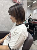ぷつっとボブ/切りっぱなしボブ/似合わせカット/ぱつっとボブ