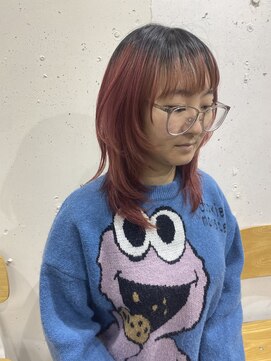 アジールヘア 北千住駅西口店(agir hair) ウルフレイヤーフェイスレイヤー顔周りカット中韓mix北千住