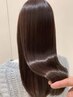 縮毛矯正ストレート＋カット＋トリートメント￥17600