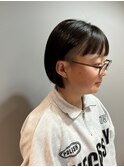 ツーブロックなボブ