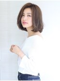 透明感のあるクラシカルボブ/ハイライトカラー