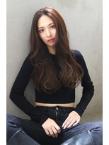 ブラン 梅田(Blanc)&nbsp;【Blanc】レイヤーカット＿ロング＿艶カラー