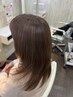 エイジング毛でツヤと白髪が気になる人！髪質改善ストレート＆カット＆カラー
