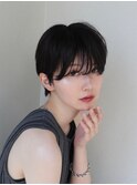 マッシュショート丸みショートヘアハンサムショート