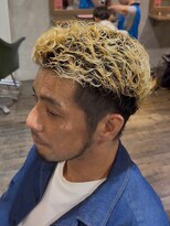ヘアスペースブルーム エボリューション 庄内店(HAIR SPACE BLOOM evolution)&nbsp;【庄内店メンズパーマ】ブリーチパーマ、ショートカーリーパーマ