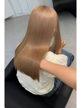 プロデュース 淵野辺店(Produce) ハイライトカラーミルクティーベージュケアブリーチダブルカラ