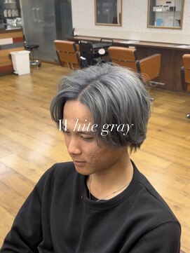 トップヘアー 総社駅南店(TOP HAIR) 【TOPHAIR】ホワイトグレー×TEN