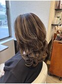 白髪ぼかしハイレイヤー