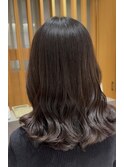 32mmコテで巻いたようなコテ巻き風パーマ【津久井】